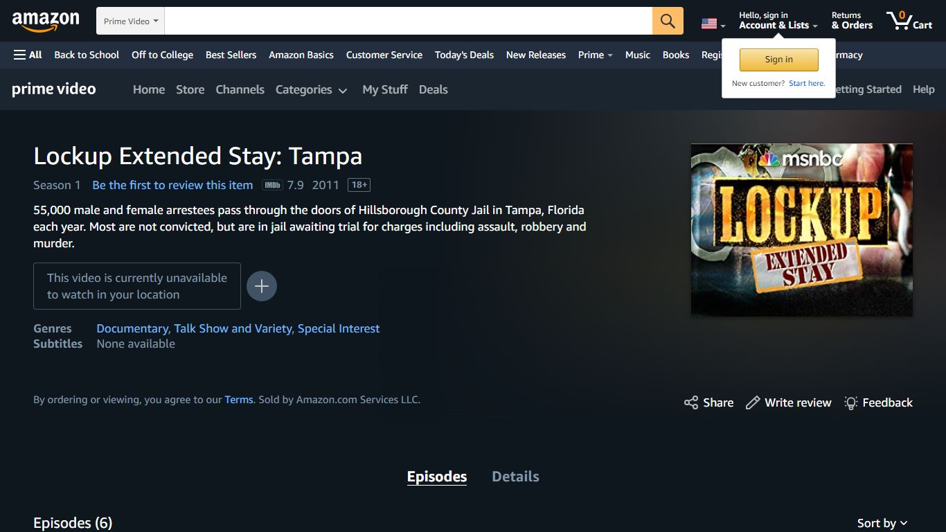 Watch Lockup Extended Stay: Tampa Season 1 | Prime Video