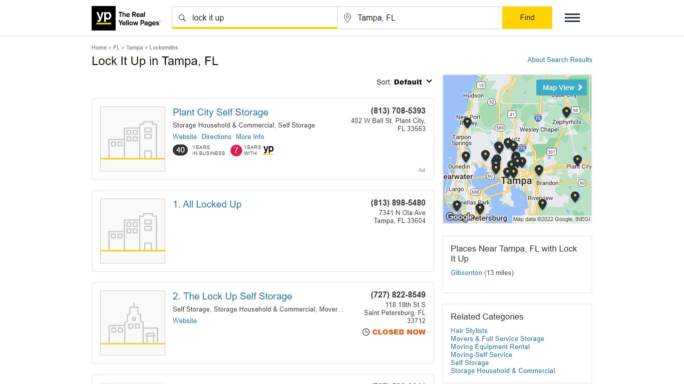 Lock It Up in Tampa, FL with Reviews - YP.com - Yellow Pages